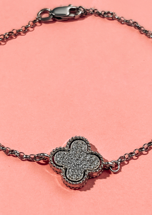 Браслет фіаніт Срібло 925° (родій) 4629