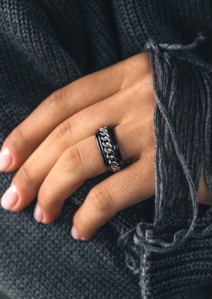 Каблучка Кераміка фіаніт срібло 925°/ ювелірна кераміка с1135ч