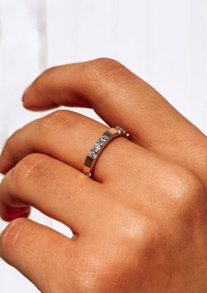 Каблучка фіаніт Срібло 925° золото 375° 000647