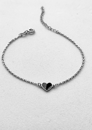 Браслет емаль Срібло 925° (родій) 132010