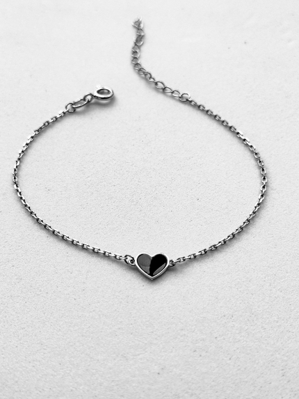 Браслет емаль Срібло 925° (родій) 132010