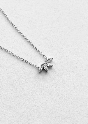 Кольє фіаніт Срібло 925° (родій) APN19PW