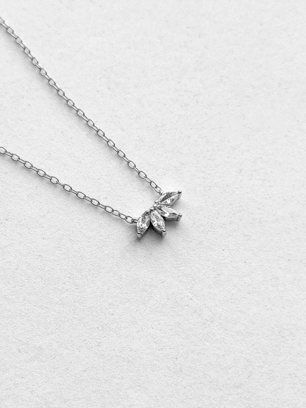 Кольє фіаніт Срібло 925° (родій) APN19PW