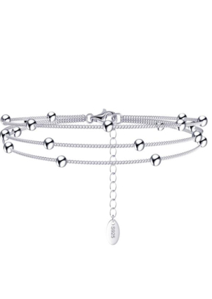 Браслет без вставок Срібло 925° (родій) 957992