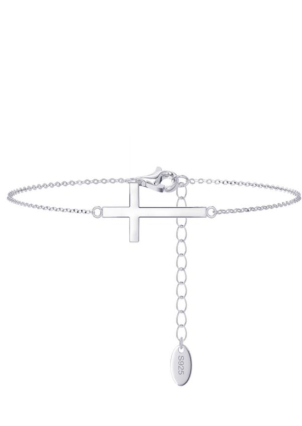 Браслет без вставок Срібло 925° (родій) APB03P