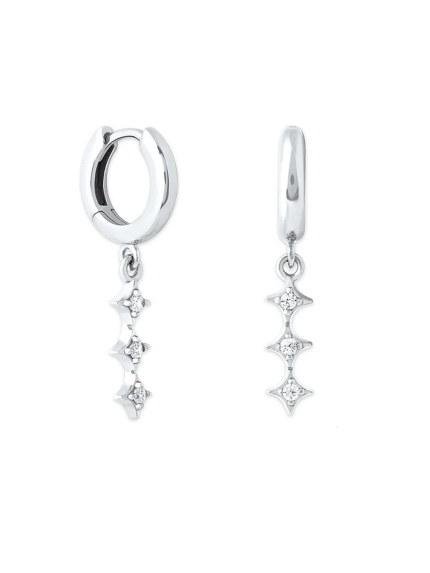 Kolczyki cyjanitowe Srebro 925° (rod) APE93P