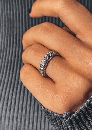 Каблучка Фіаніт (5А) Срібло 925° (родій) SR321P7