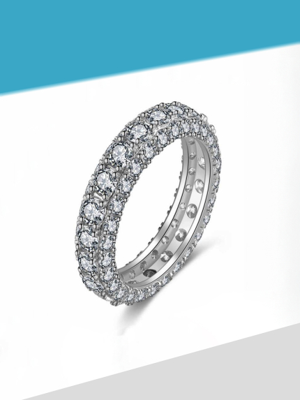 Ring Fianite (AAAA) Silver 925° (rhodium) SR321P7