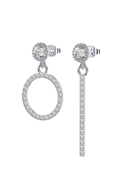 Сережки Фіаніт (5А) Срібло 925° (родій) APE119P