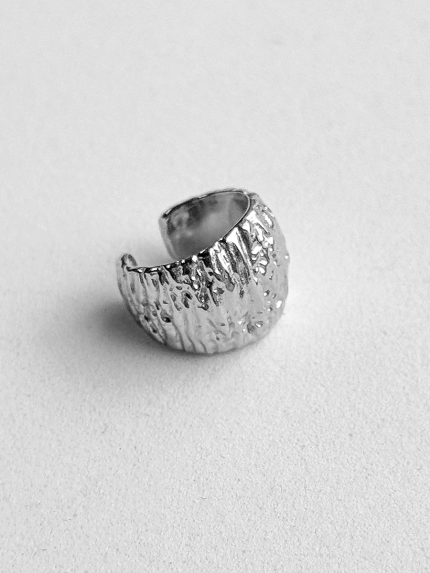 Сережки без вставок Срібло 925° (родій) 958007