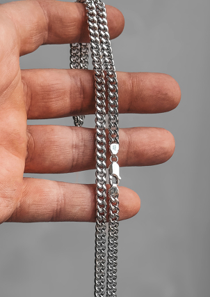 Ланцюг Срібло 925° (родій) SC37P24