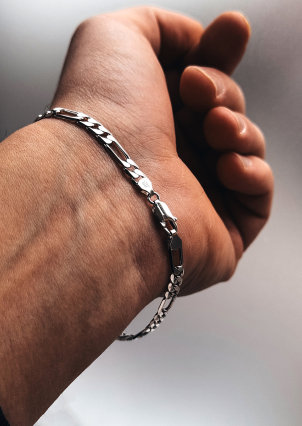 Браслет без вставок Срібло 925° (родій) GZB247P20