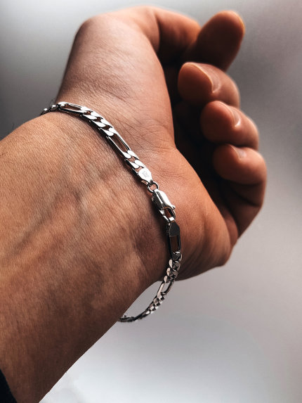 Браслет без вставок Срібло 925° (родій) GZB247P20