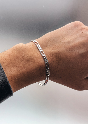 Браслет без вставок Срібло 925° (родій) GZB247P20