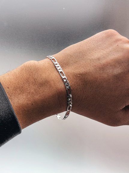 Браслет без вставок Срібло 925° (родій) GZB247P20