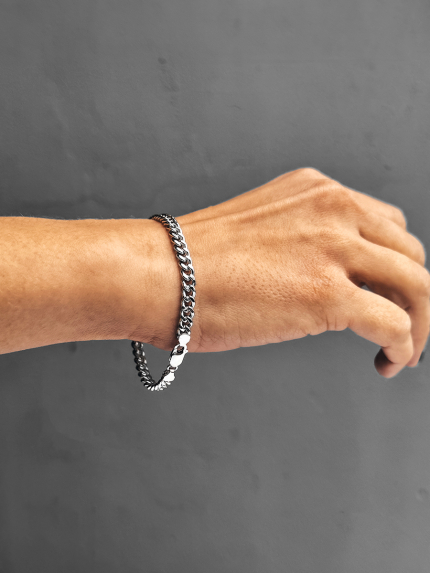 Bransoletka bez wkładek Srebro próby 925° (rod) GZB248P5