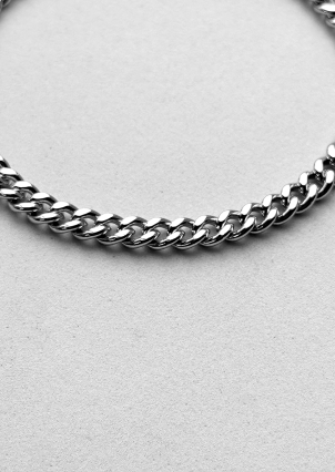 Браслет без вставок Срібло 925° (родій) GZB248P5