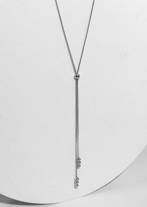 Кольє без вставок Срібло 925° (родій) 7190714