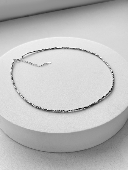 Кольє без вставок Срібло 925° (родій) 190003