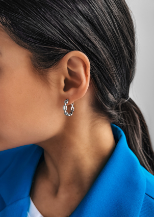 Сережки Фіаніт (5А) Срібло 925° (родій) 110094