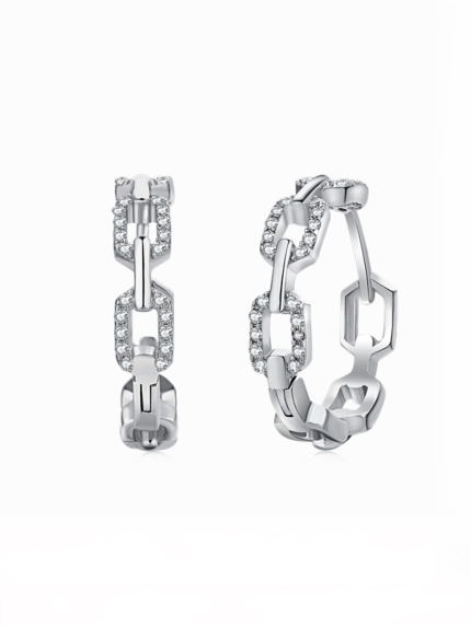 Сережки Фіаніт (5А) Срібло 925° (родій) 110094