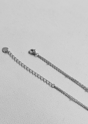 Кольє Фіаніт (5А) Срібло 925° (родій) 190173