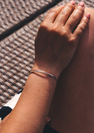 Браслет без вставок Срібло 925° (родій) 170021