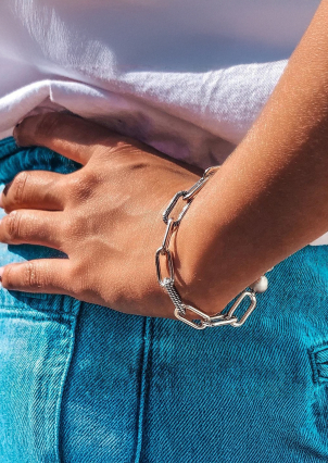 Браслет без вставок Срібло 925° 550001/27