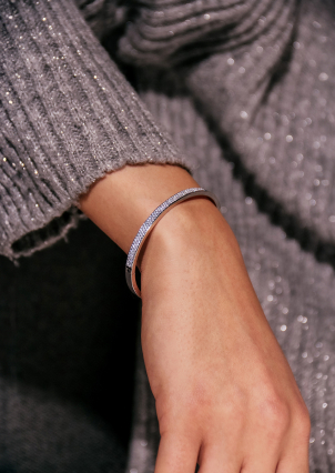 Браслет фіаніт Срібло 925° (родій) 958013