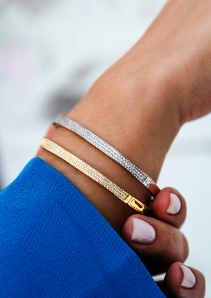 Браслет фіаніт Срібло 925° (родій) 958013