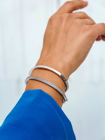 Браслет фіаніт Срібло 925° (родій) 958013