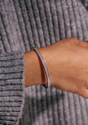 Браслет фіаніт Срібло 925° (родій) 958013