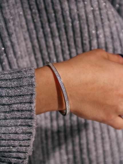 Браслет фіаніт Срібло 925° (родій) 958013