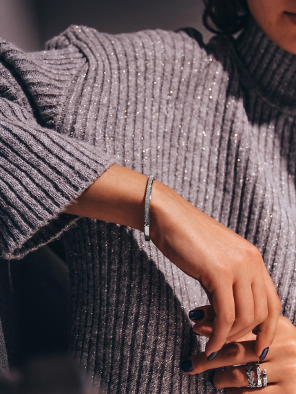 Браслет фіаніт Срібло 925° (родій) 958013