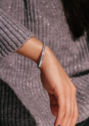 Браслет фіаніт Срібло 925° (родій) 958013