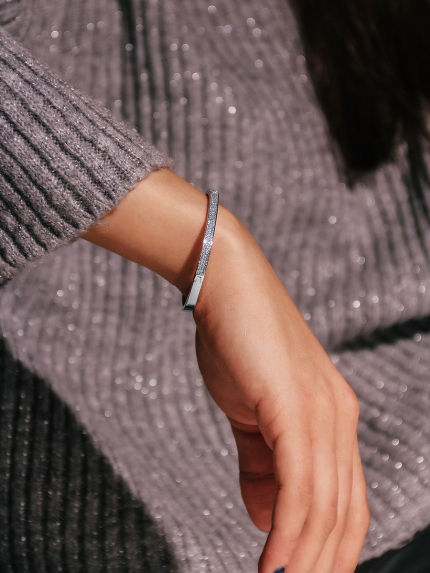 Браслет фіаніт Срібло 925° (родій) 958013