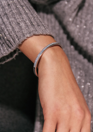 Браслет фіаніт Срібло 925° (родій) 958013