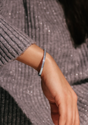 Браслет фіаніт Срібло 925° (родій) 958013