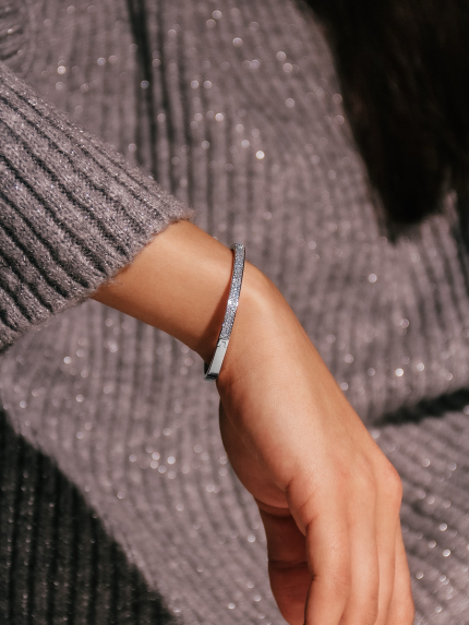 Браслет фіаніт Срібло 925° (родій) 958013