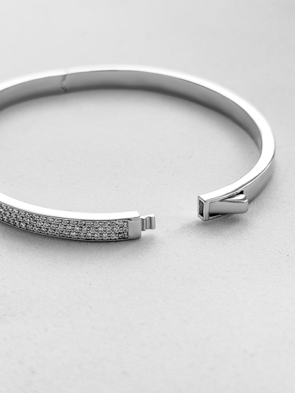 Браслет фіаніт Срібло 925° (родій) 958013