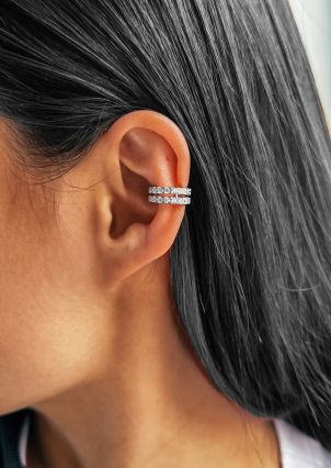 Сережки фіаніт Срібло 925° (родій) GSE682P