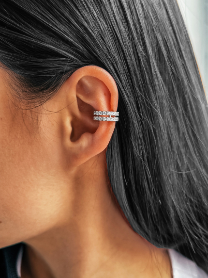 Сережки фіаніт Срібло 925° (родій) GSE682P