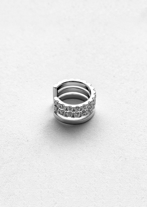 Сережки фіаніт Срібло 925° (родій) GSE681P