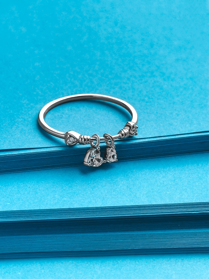 Ring Fianite (AAAA) Silver 925° (rhodium) GZR312PW