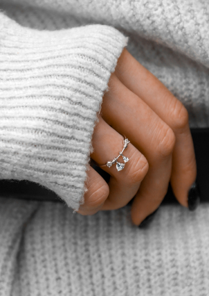 Каблучка Фіаніт (5А) Срібло 925° (родій) GZR312PW