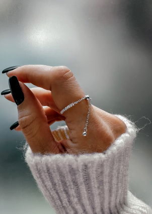 Каблучка без вставок Срібло 925° (родій) 7120002