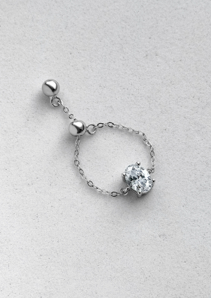 Каблучка без вставок Срібло 925° 120766