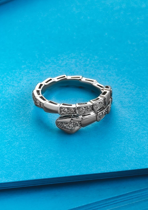 Каблучка фіаніт Срібло 925° (родій) GSR615P