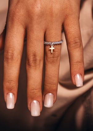 Каблучка фіаніт Срібло 925° золото 375° 978079