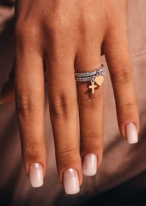 Каблучка фіаніт Срібло 925° золото 375° 978079